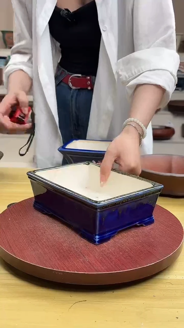 紫砂花盆浅草紫砂花盆微瑕