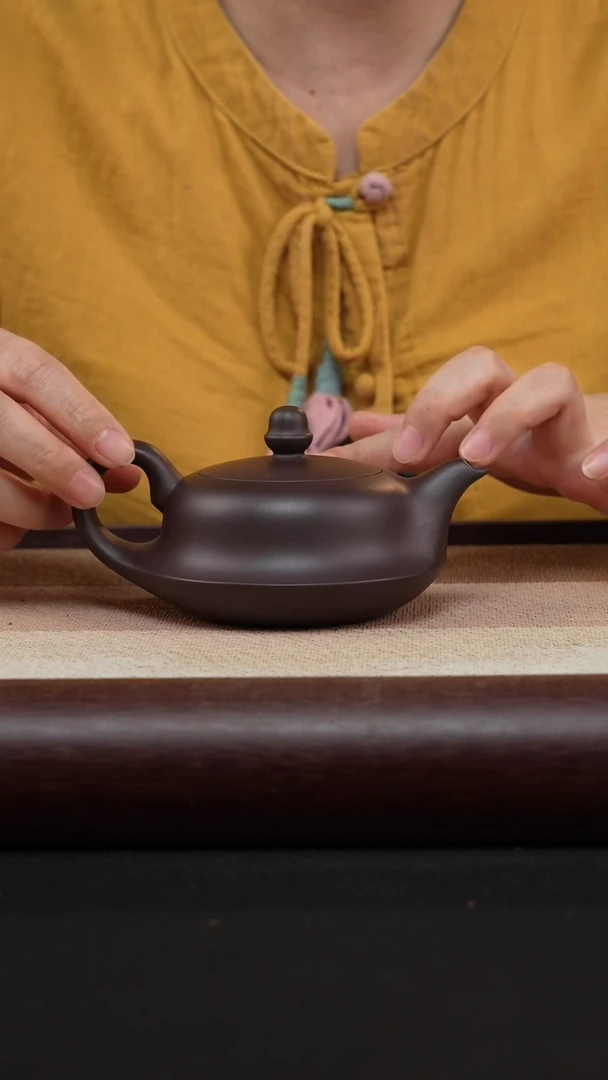 【闪购商品】紫砂茶壶老紫泥-曲壶MH-1807