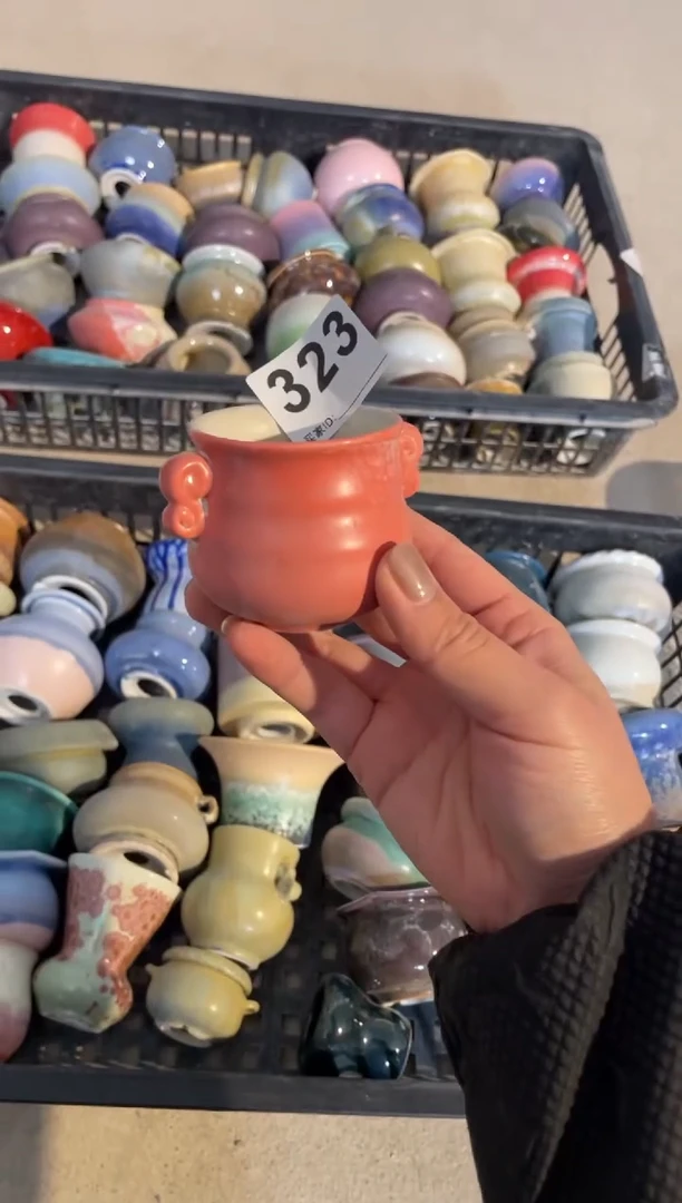 【闪购商品】摆件323微瑕知木小芳花盆