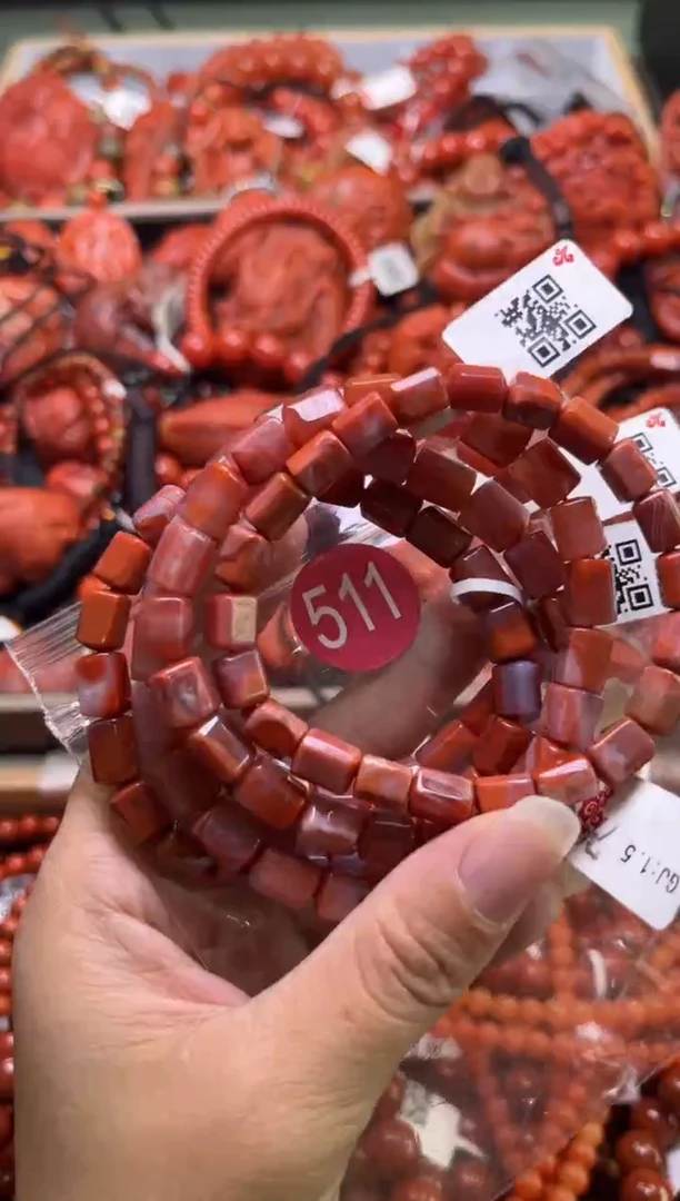 南红玛瑙未镶嵌珠宝奇石511-7随机多样性/发一