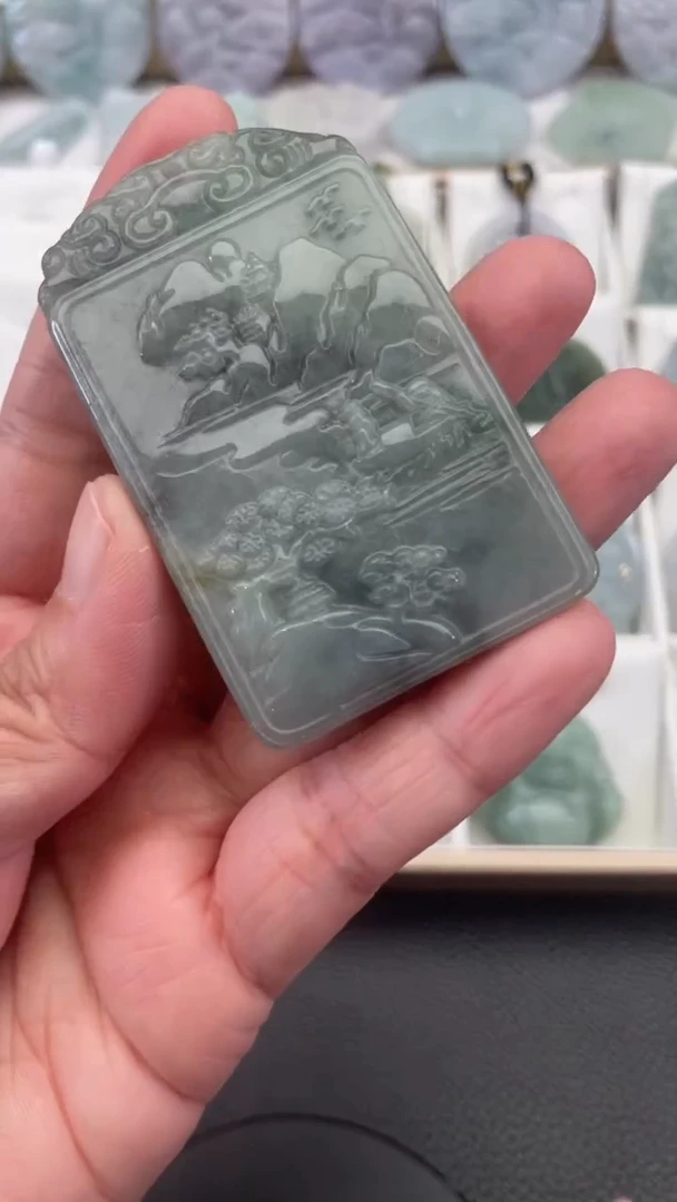 颈饰未镶嵌翡翠天然缅甸翡翠A货88