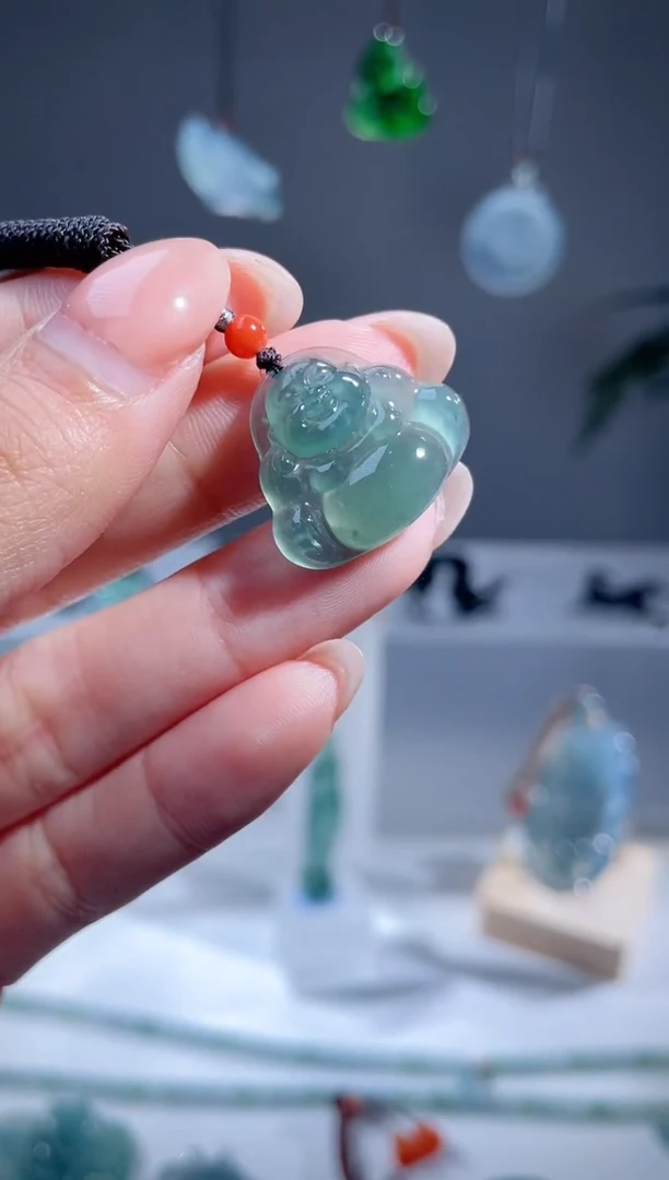 【闪购商品】翡翠颈饰未镶嵌  天然A货翡翠佛公