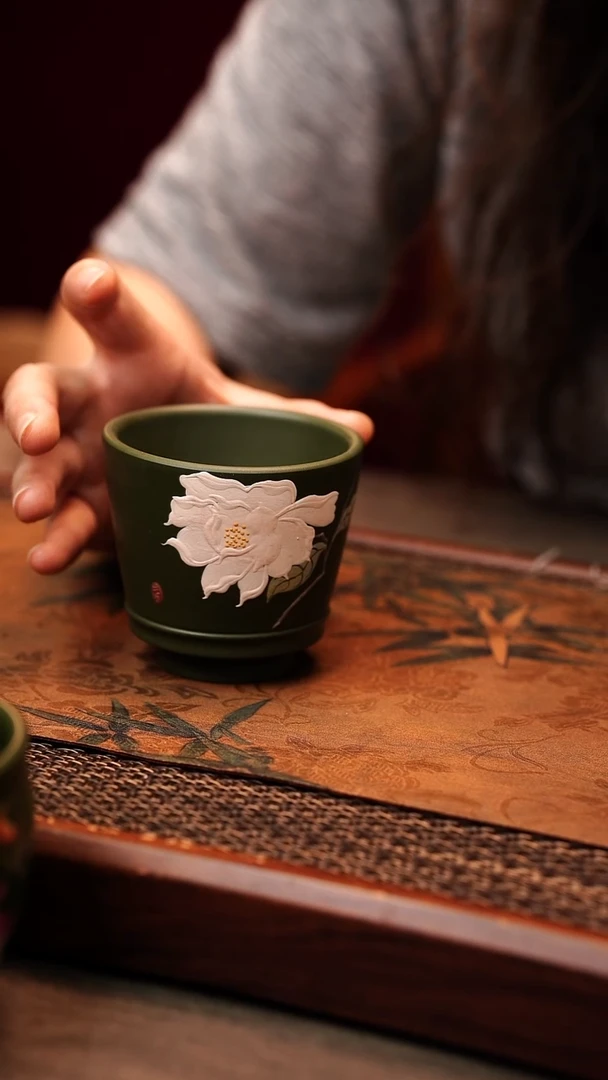 茶杯紫砂宜兴原矿紫砂 全手工全原矿