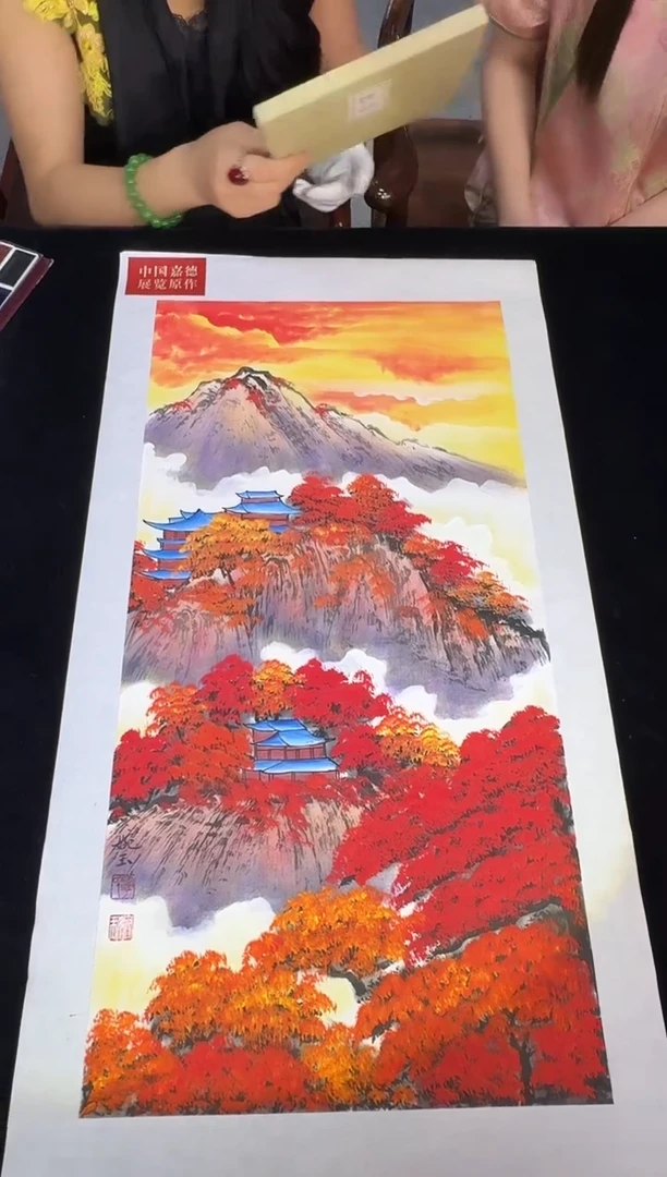 绘画A26/原版亭台楼阁——————