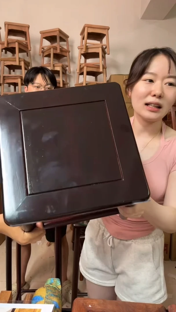 花梨木类41号微瑕南美紫檀小方凳