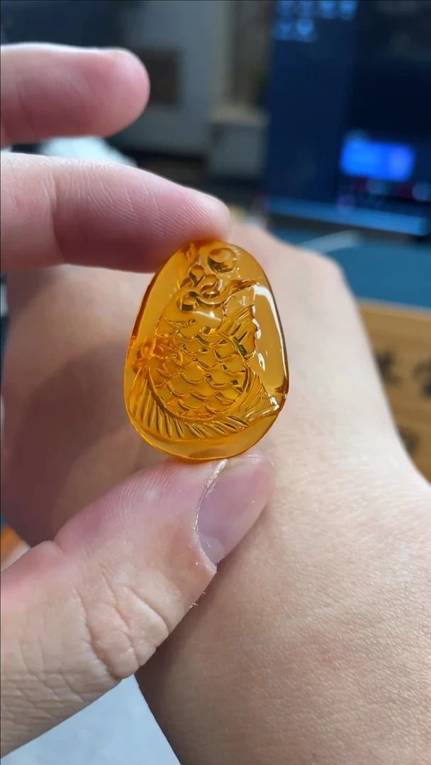 琥珀颈饰未镶嵌3216号