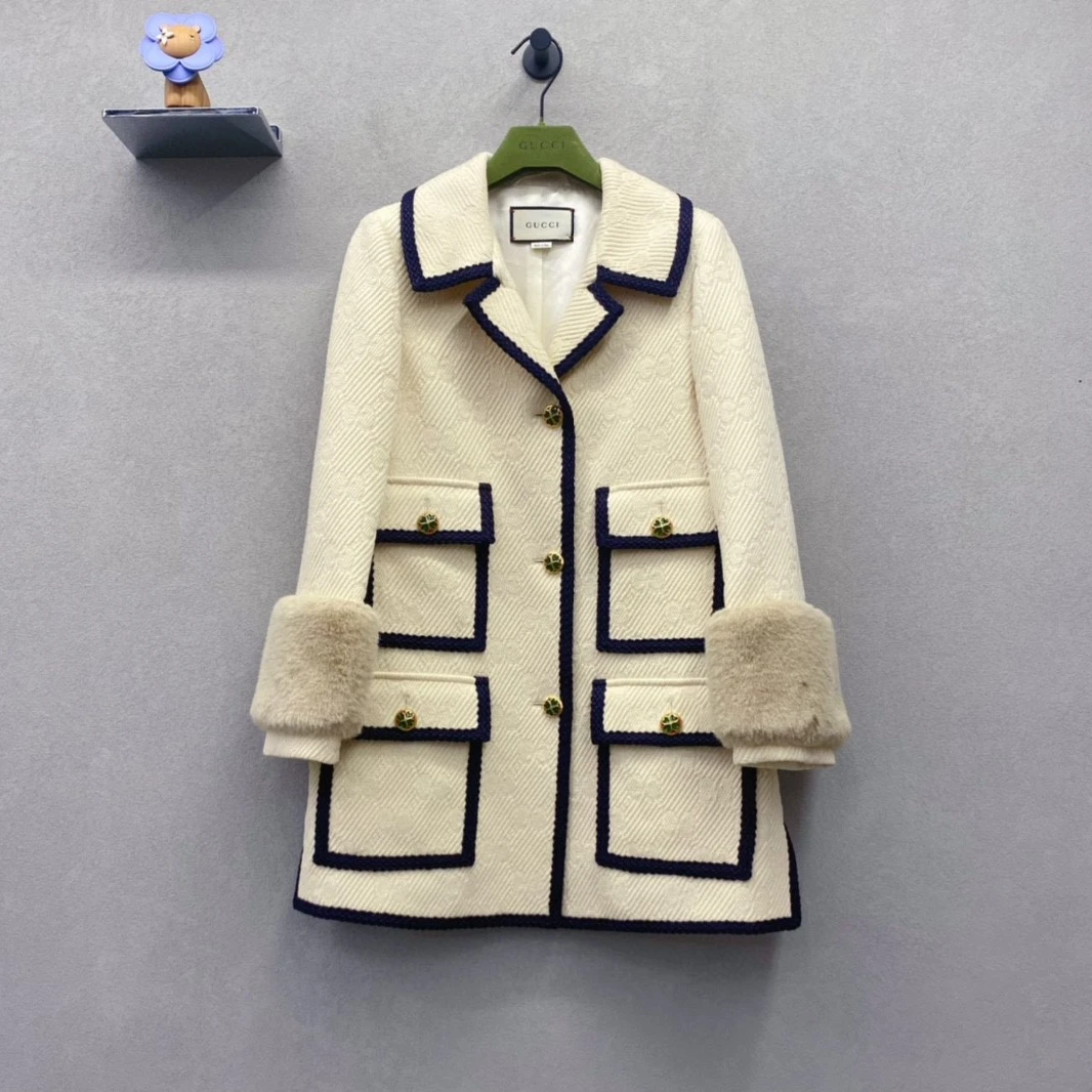 99新 GUCCI/古驰 拼色口袋外套 时尚百搭/尺码36/QH009864