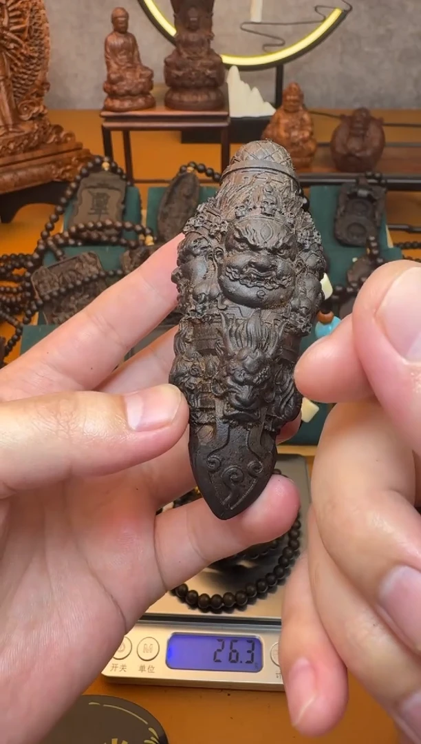 贡木把件《巴布亚贡木》大黑天金刚杵