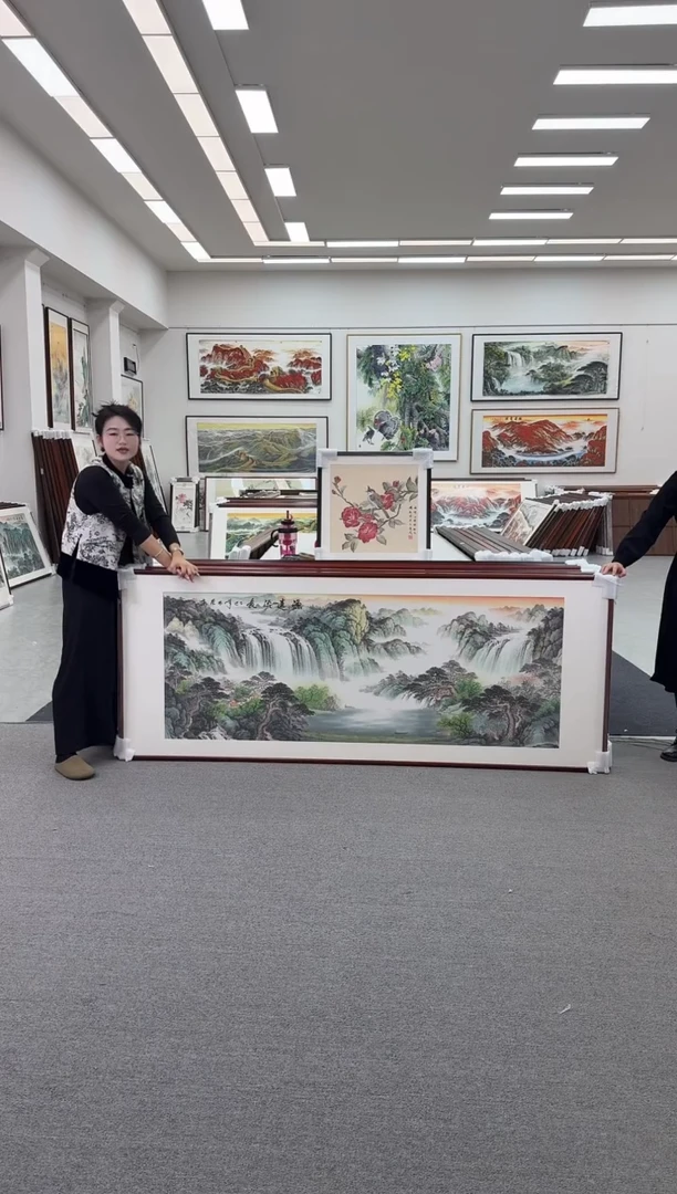 国画手绘219*88源远流长