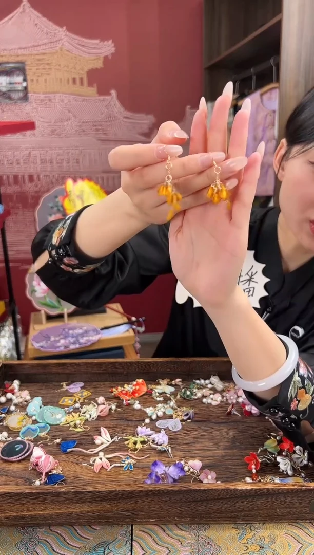 【闪购商品】织绣苏绣世家非遗手工（耳环）
