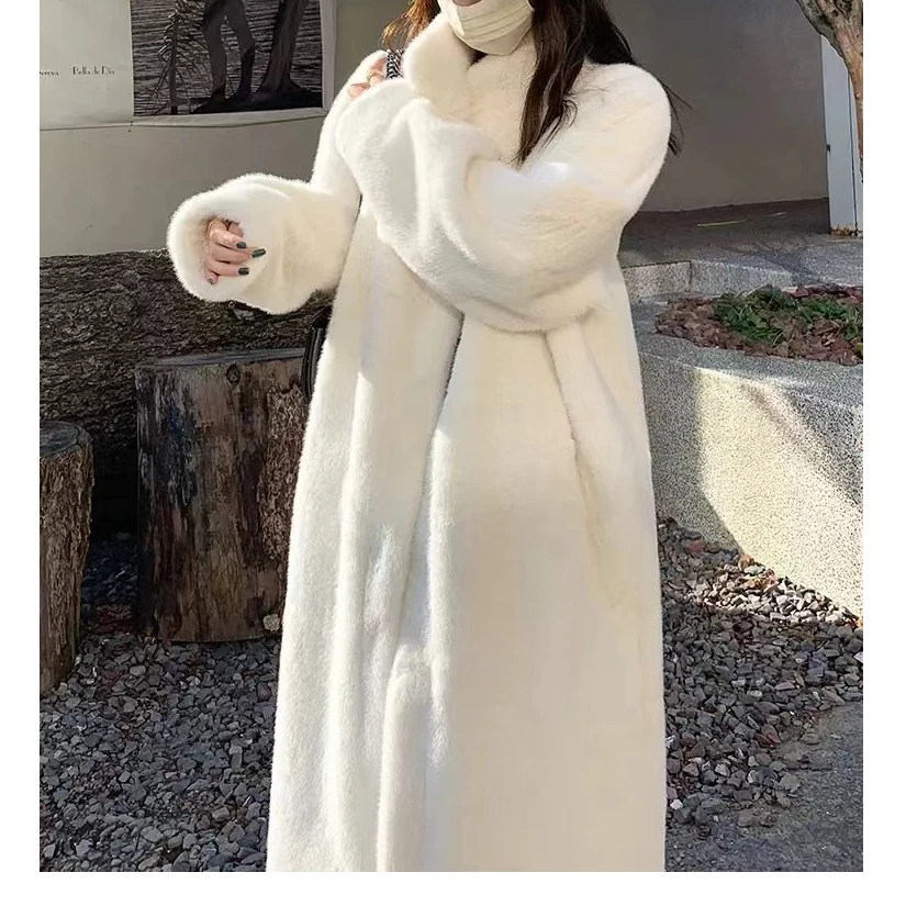 秋冬季新款百搭高级感长款毛毛外套 H1872