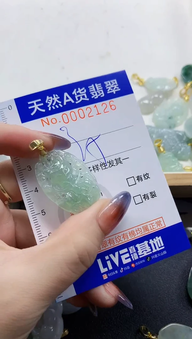 颈饰未镶嵌翡翠天然A货翡翠