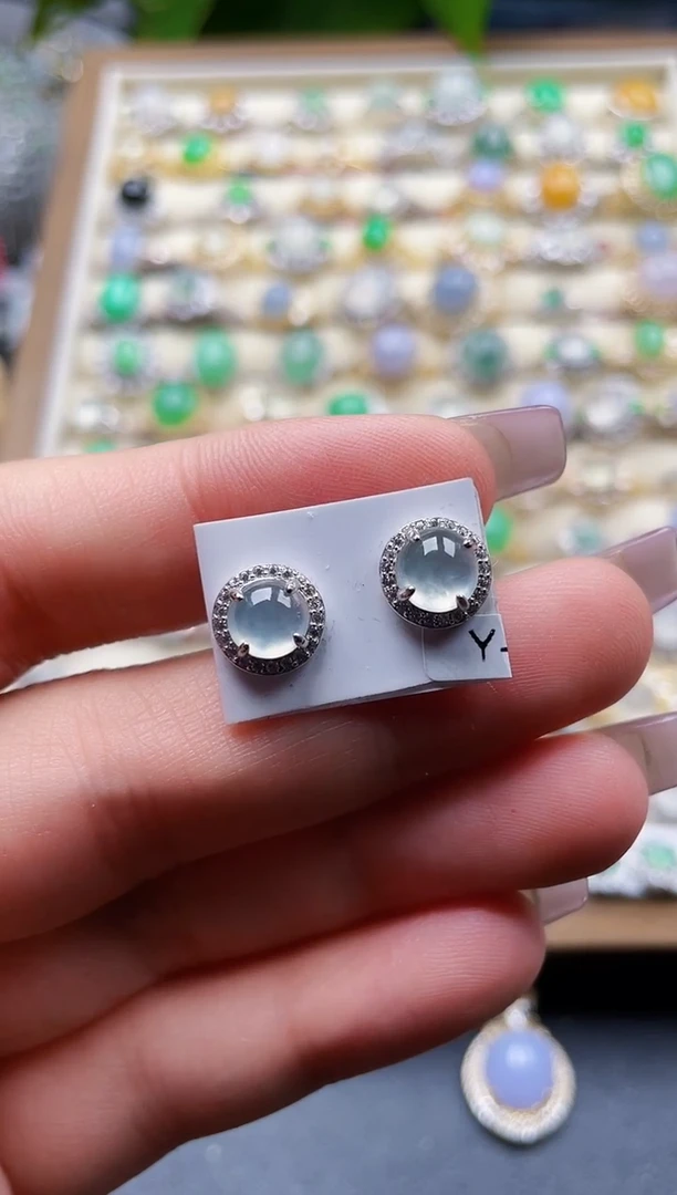 银S925镶嵌戒指翡翠128