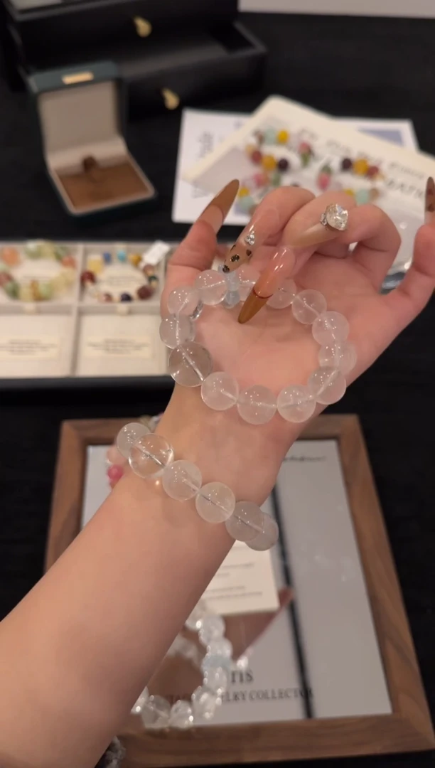 未镶嵌手链水晶白阿赛x34503