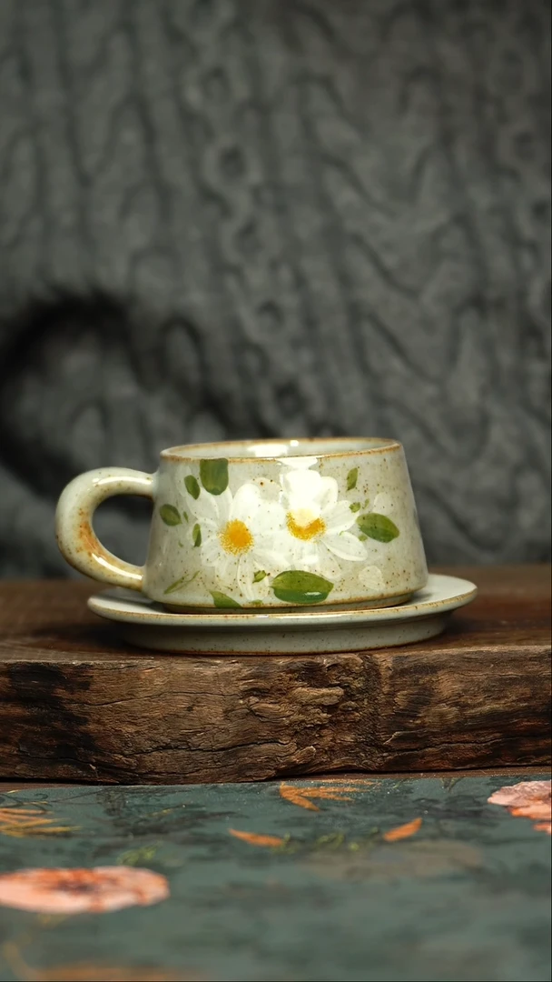 【闪购商品】杯杯手工手绘同款陶器