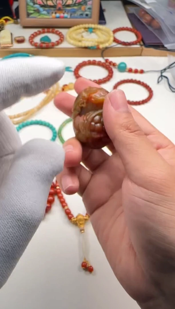 南红玛瑙配饰配饰未镶嵌花**～配饰配饰