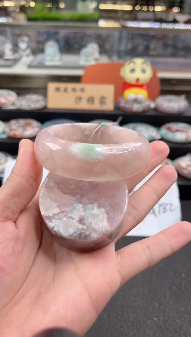 未镶嵌手镯石英质玉57圈口（赠品镯心）S987151