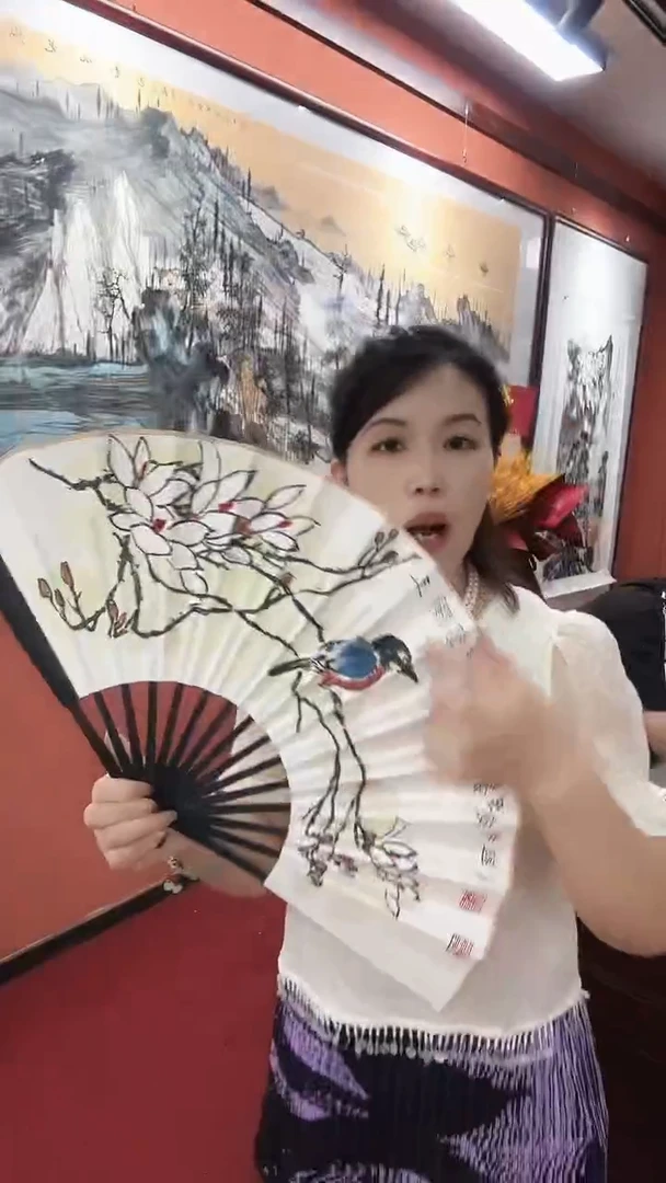 国画吕芳/国画/扇面