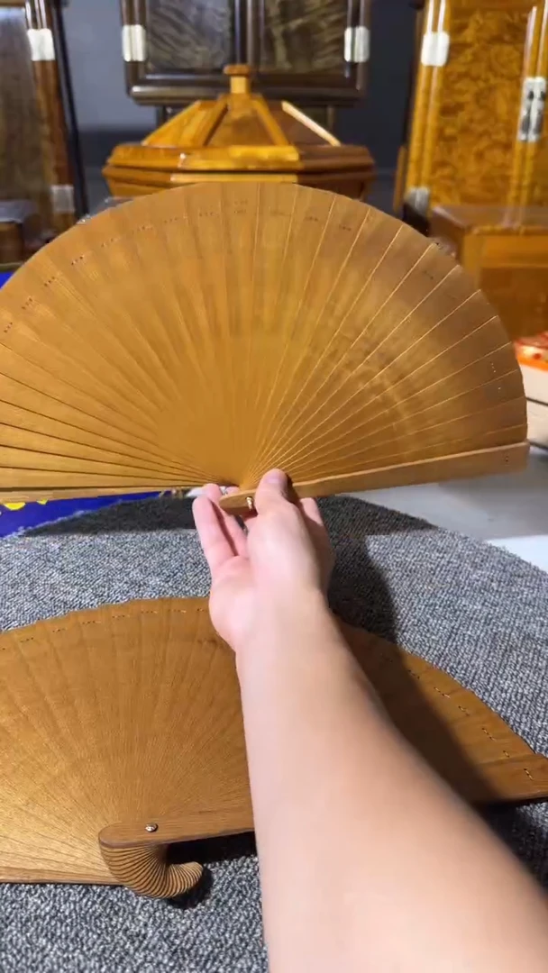 乌木类成套家具扇子 金丝楠木