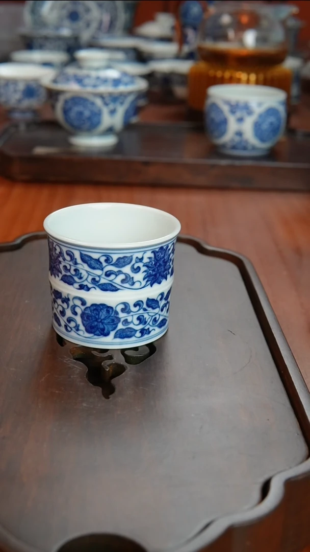 【闪购商品】景德镇镹曰手工手绘柴窑茶具