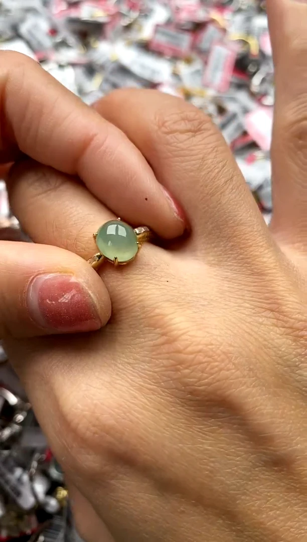 【闪购商品】翡翠戒指银S925镶嵌44444444    8