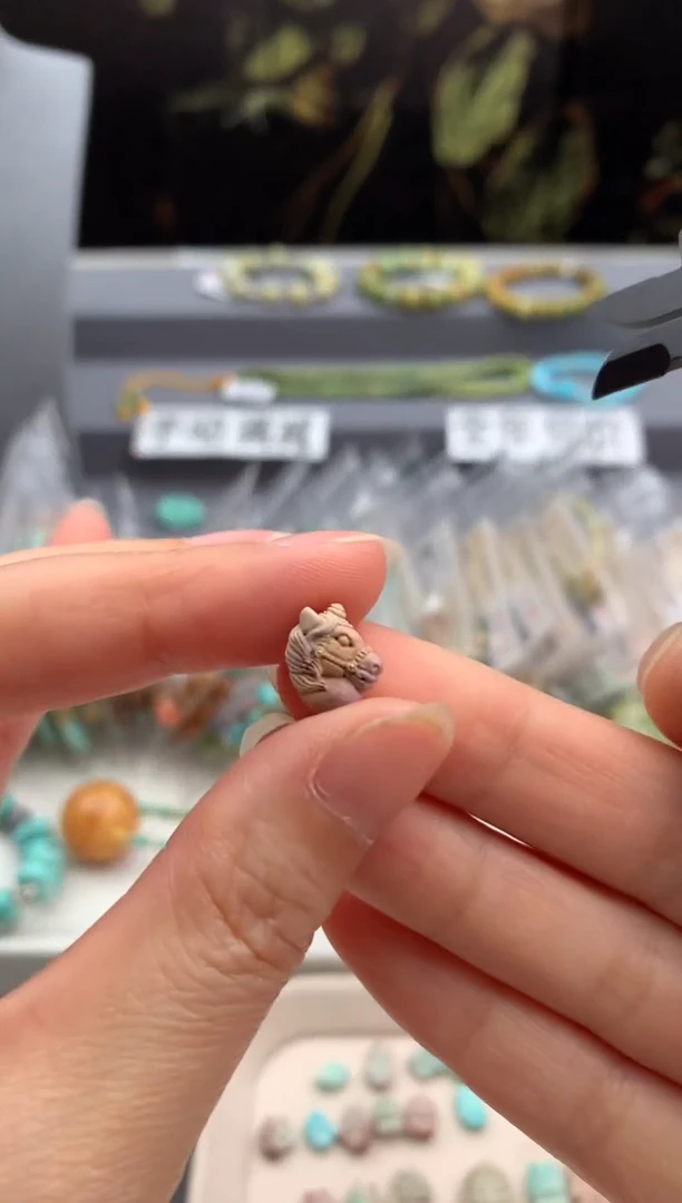 未镶嵌绿松石精工雕刻茜.S06