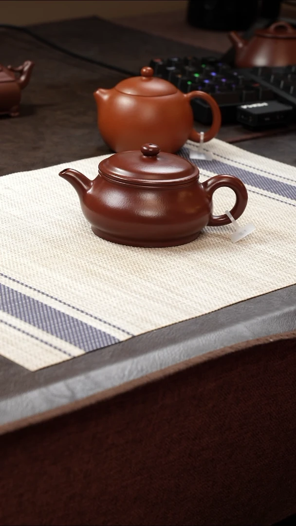 茶壶紫砂壶·17紫朱泥明炉200cc
