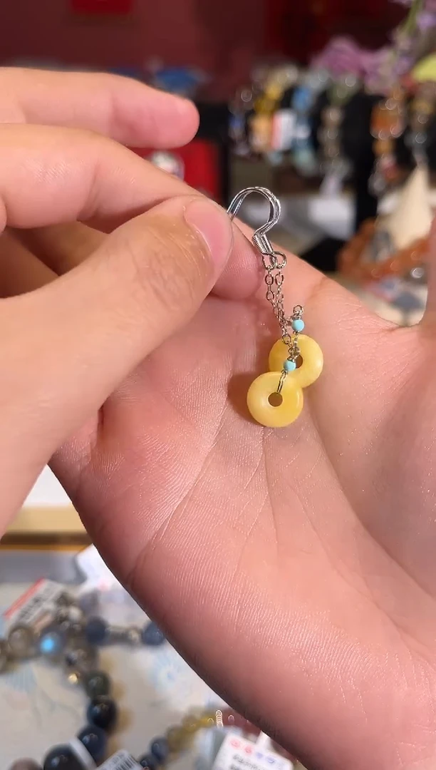 【闪购商品】蜜蜡耳饰未镶嵌A81耳钉