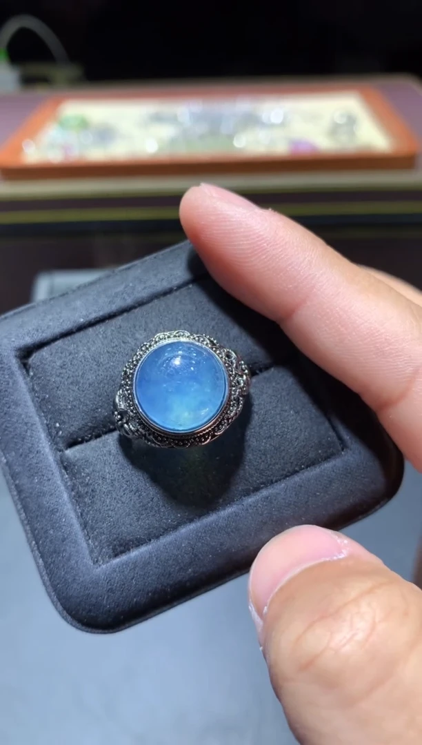 【闪购商品】海蓝宝石戒圈未镶嵌W6（随机性发货只发一单）