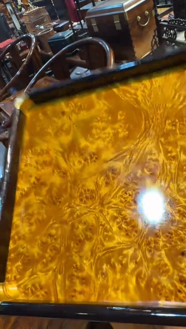 木乌木留疤小方茶盘