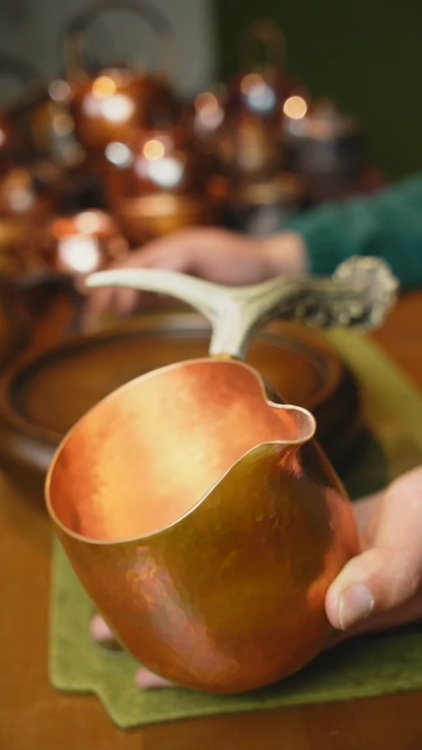 【闪购商品】紫铜加厚煮茶器马路角