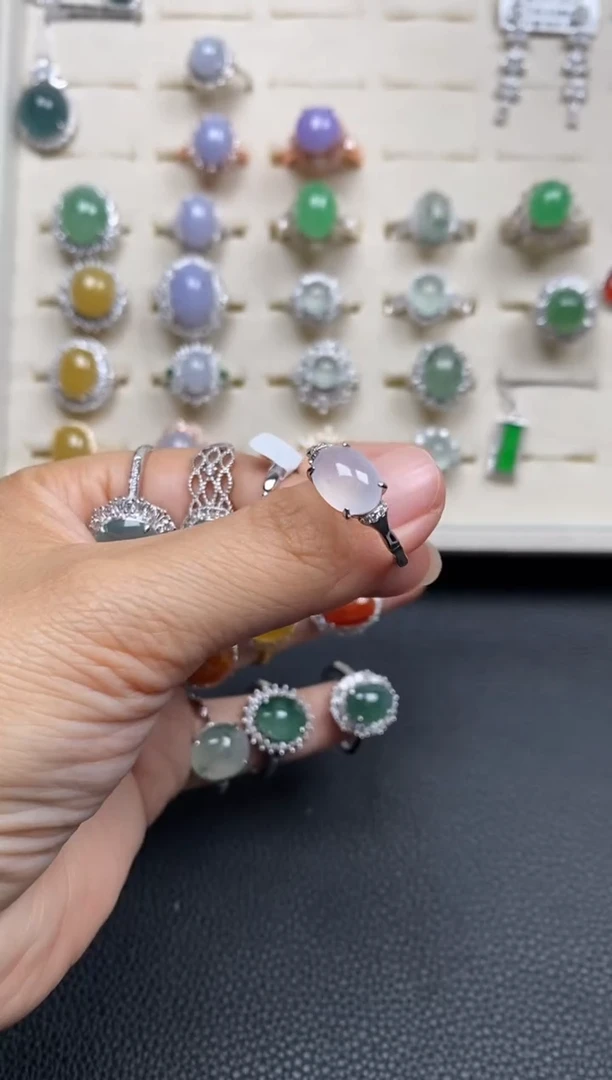 【闪购商品】翡翠戒指银S925镶嵌11111