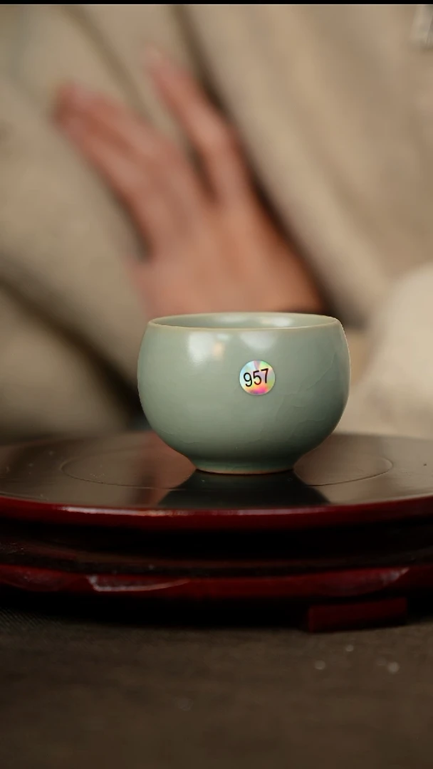 全品 禅定杯  无底款 仿古釉