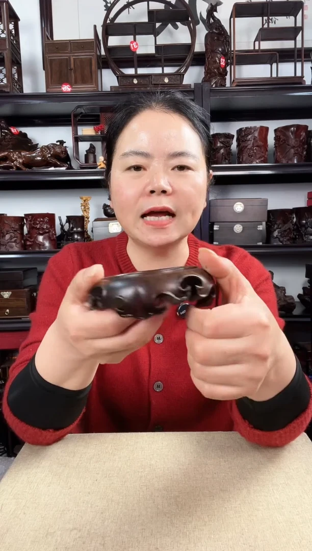 木小卷边圆老李红木工艺品