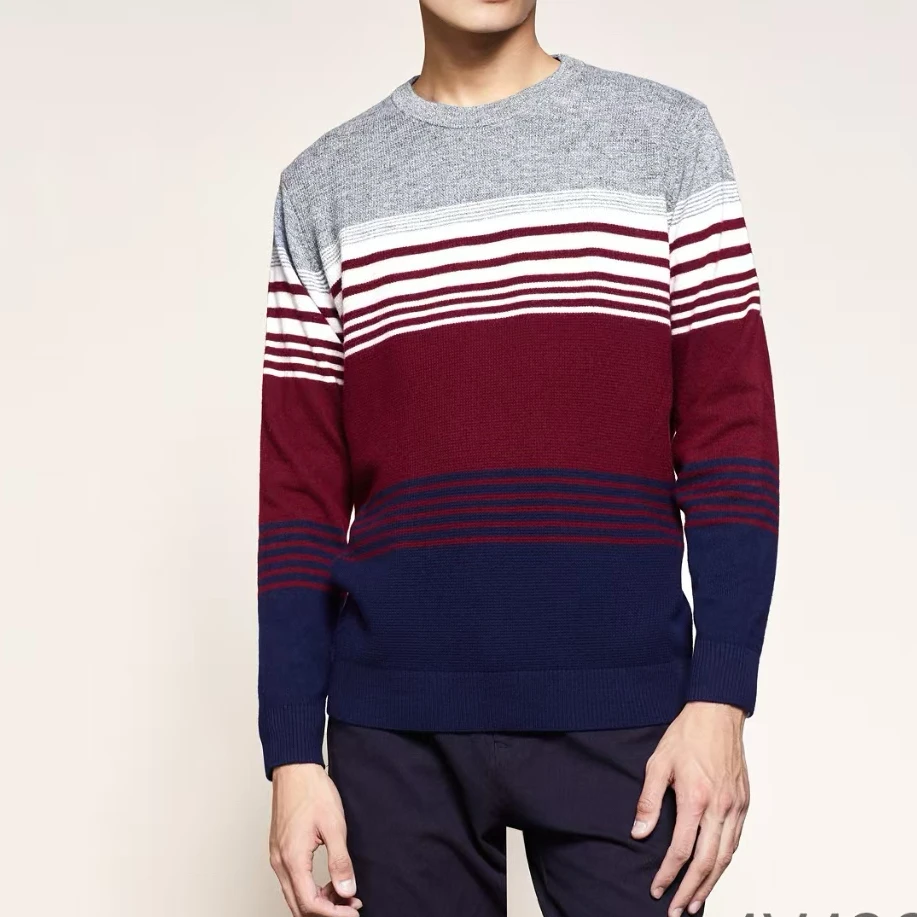 100绵羊毛！品牌剪标下架！男士秋冬季打底羊毛衫-426