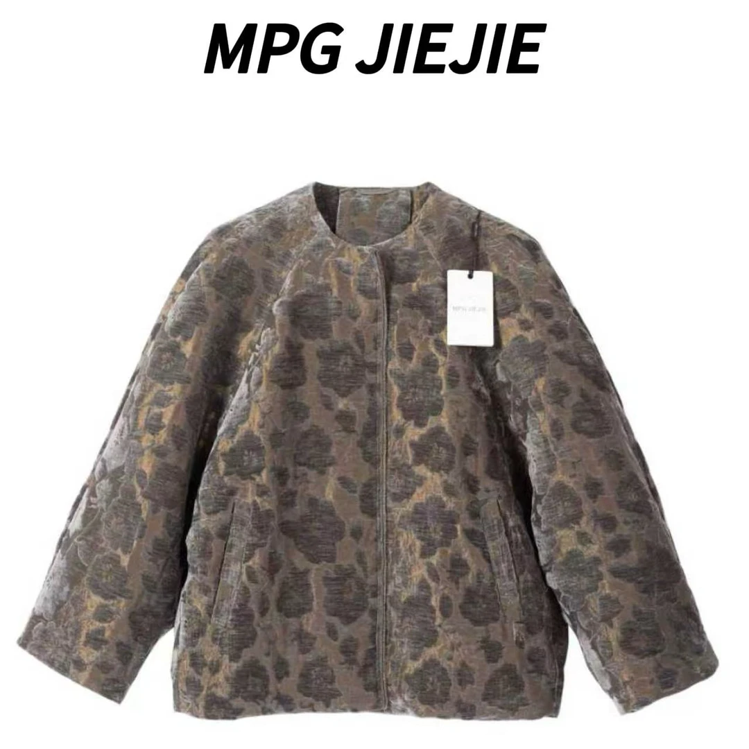 MPG JIEJIE【风花雪月】25秋冬复古纹理水洗做旧鹅绒服