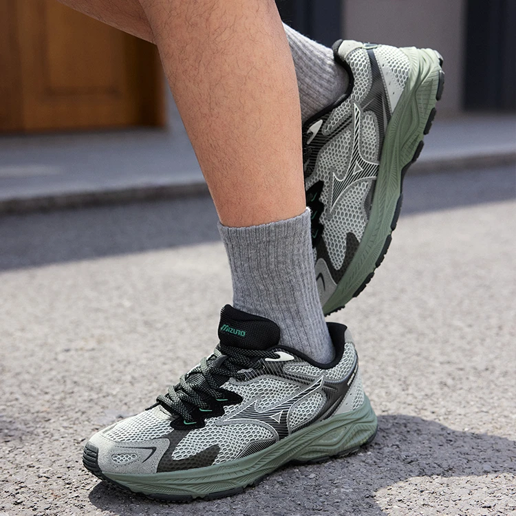 Mizuno/美津浓跑者美学绿野仙踪男女透气网面减震耐磨跑鞋RACER S