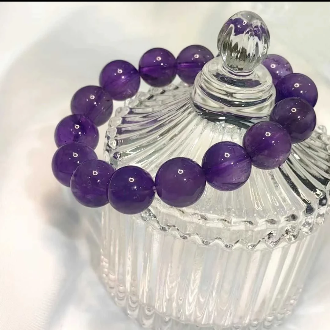 时尚饰品素圈手链女款女生气质女士情侣紫色