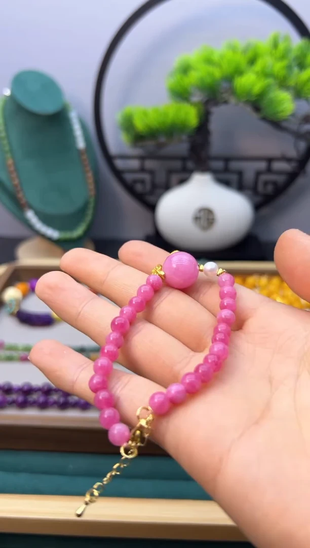 【闪购商品】碧玺手链14K金镶嵌S472