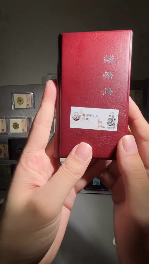 铜带评级  铜板钱币册共12枚