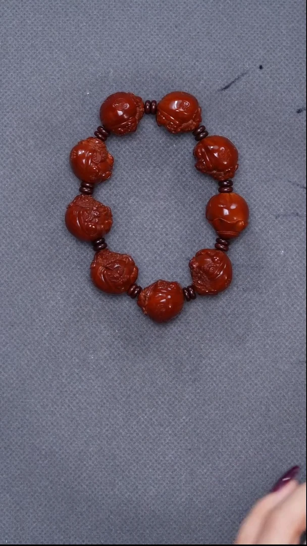 吊坠橄榄核理**心钟馗手串19