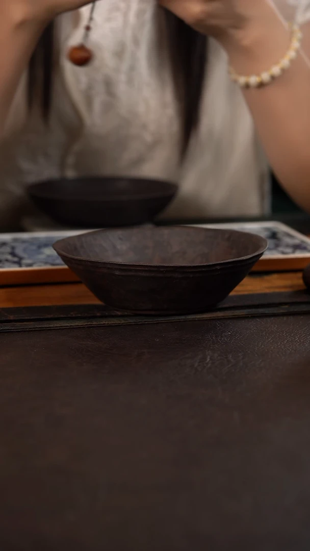 伟壶柴烧壶承 窝盘