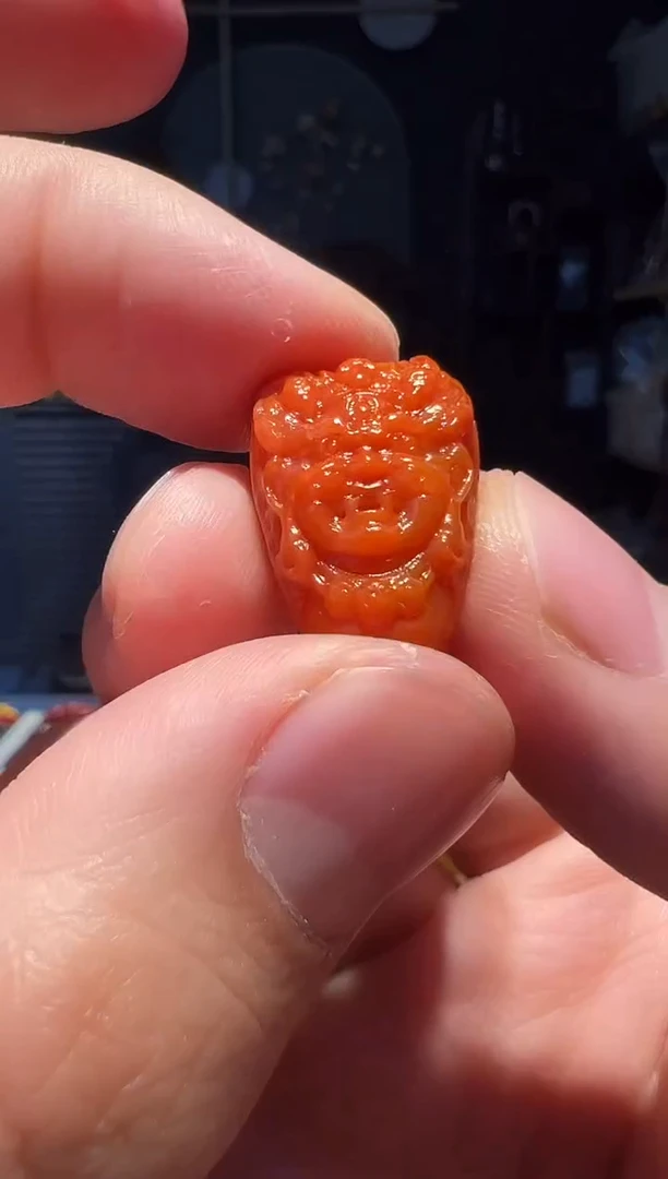【闪购商品】南红玛瑙吊坠(不含链)未镶嵌三通吊坠-(柿1000)
