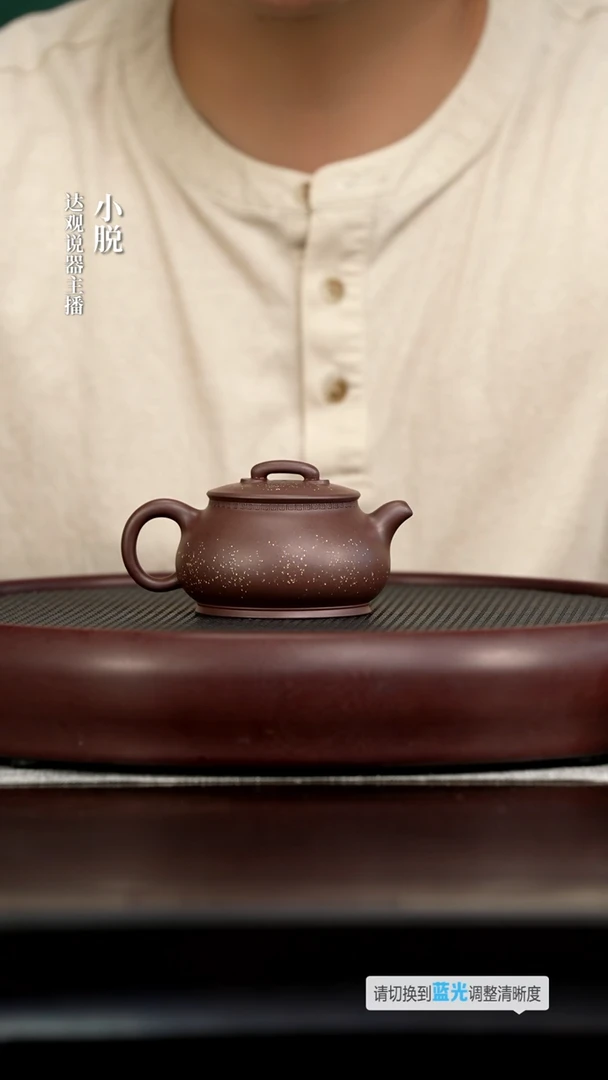 茶壶紫砂DG70畏壶万宁泉儒相紫玉金砂180