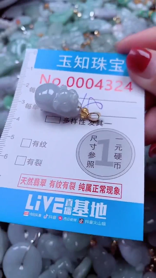 吊坠(不含链)未镶嵌翡翠4324