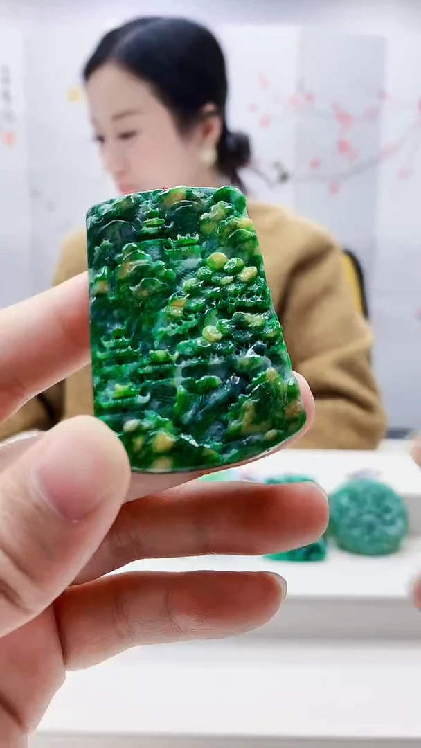 未镶嵌定制翡翠4852ty-毛货挂件10