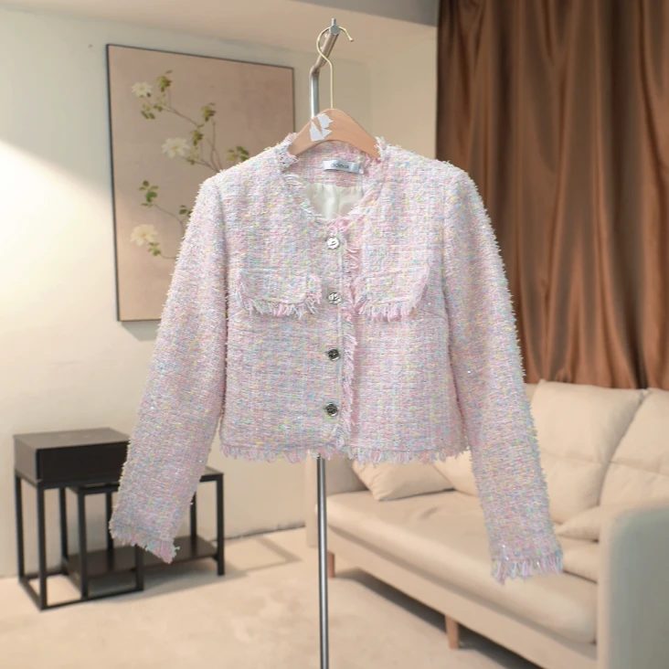 D078 时尚小香风短外套女 30373