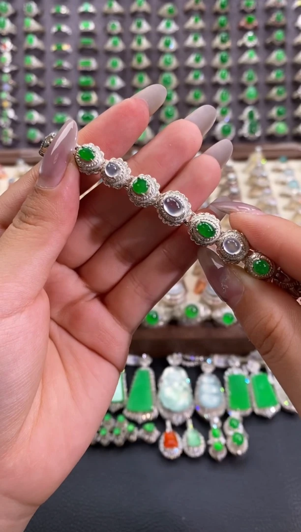 翡翠戒指未镶嵌天然缅甸A货翡翠未镶嵌 粉丝福利