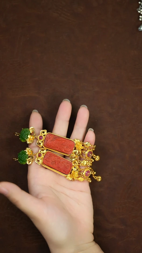 未镶嵌南红玛瑙挂件闪购 龙凤牌