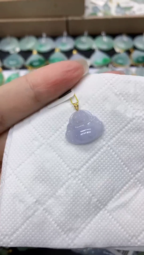颈饰18K金镶嵌翡翠11111111111